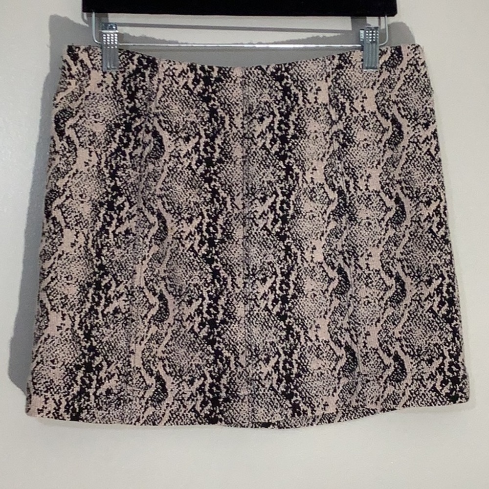 Free People Snake Print Mini Skirt